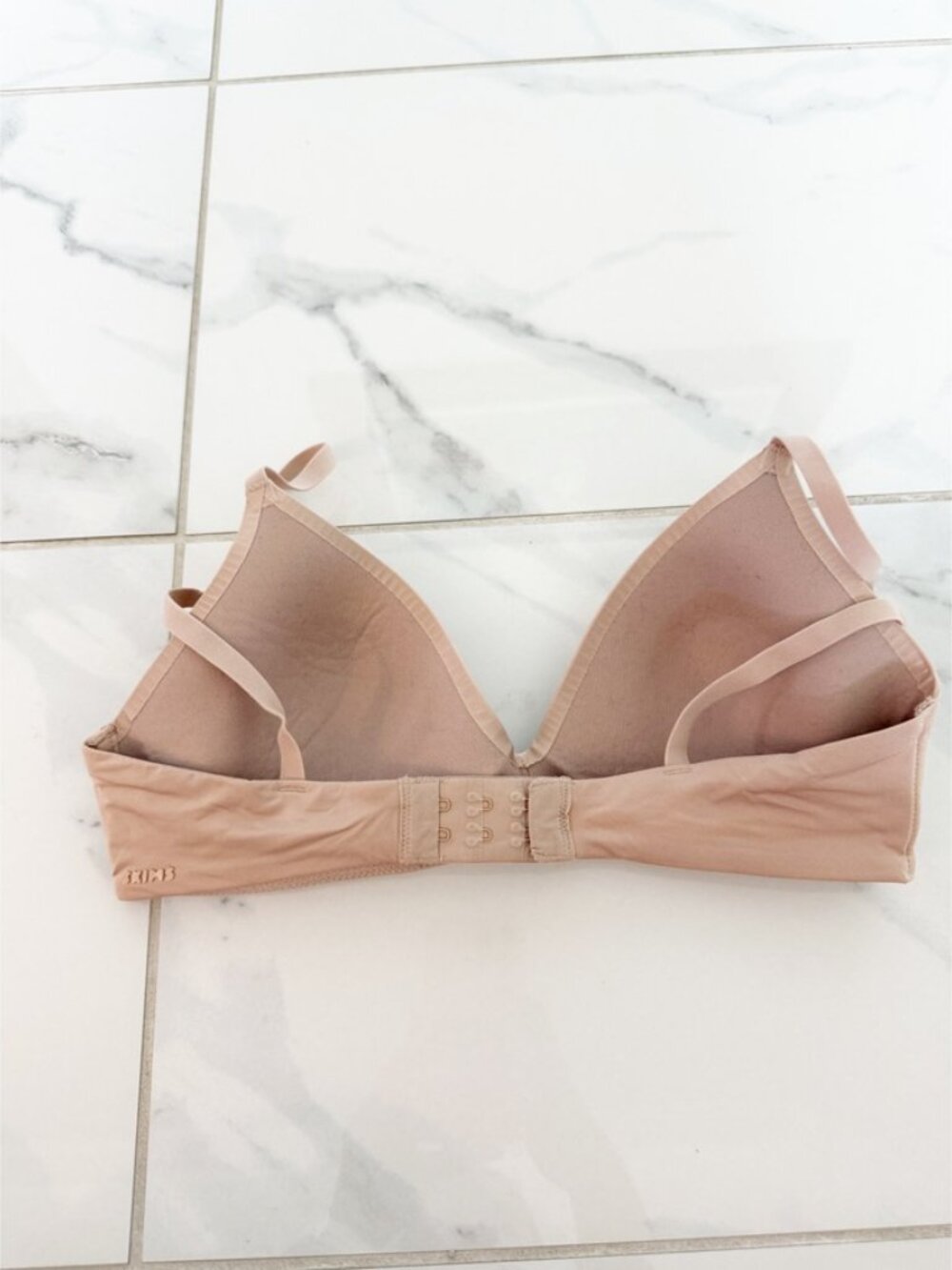 SKIMS T-SHIRT DEMI BRA wireless form 34B in clay - Picture 4 of 7